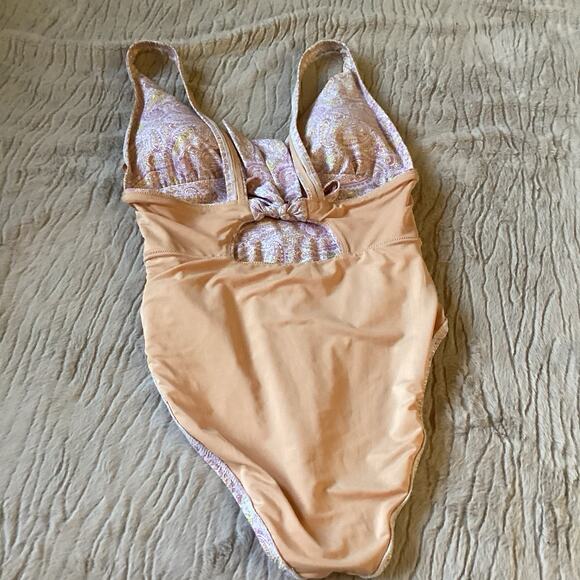 J.Crew Swimwear Matching Set - 6 - Swimsuit + Paddle Shorts, Purple Pink Paisley - Picture 13 of 16